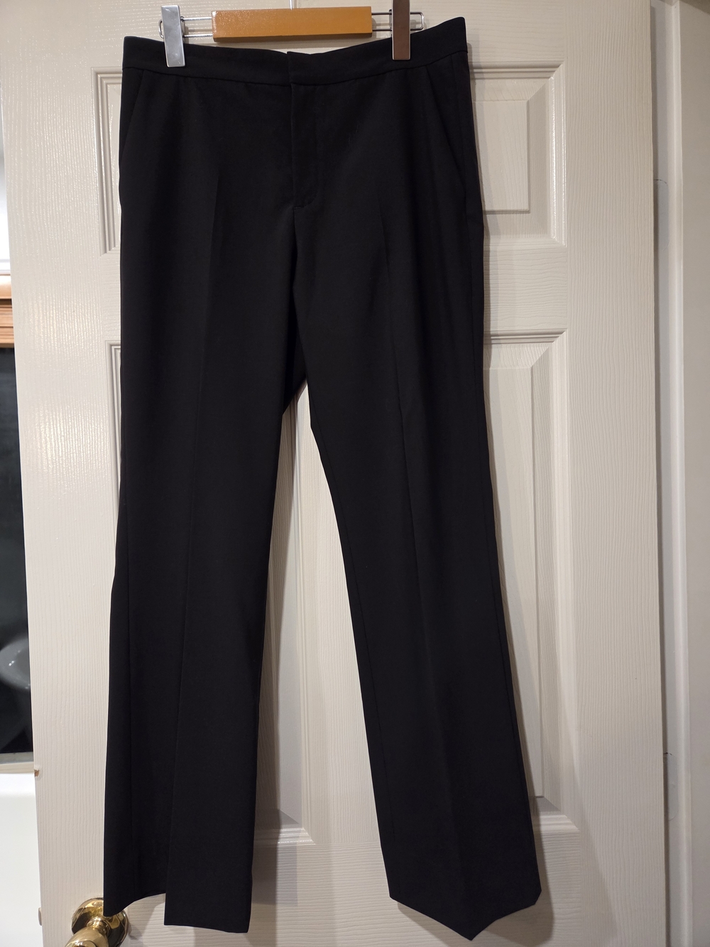 & Other Stories Black Wool Blend Tailored Trousers Pants US 8